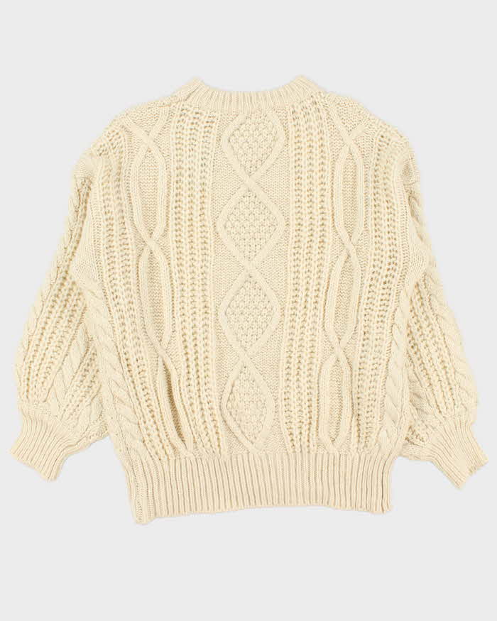 Vintage Aran Knit Chunky Jumper - XL