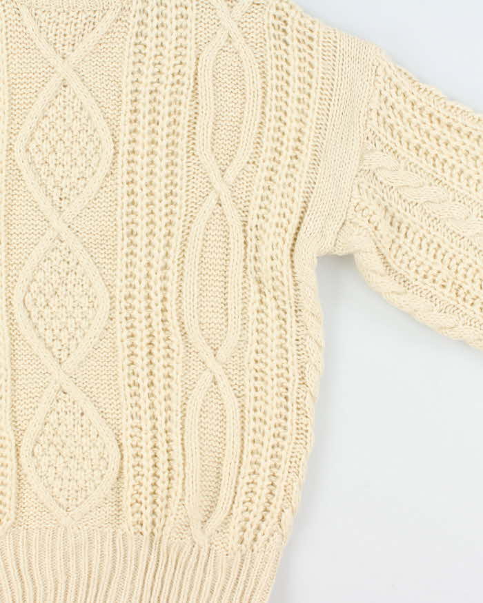 Vintage Aran Knit Chunky Jumper - XL