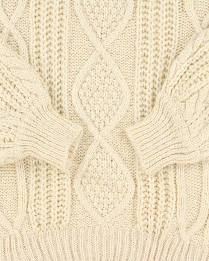 Vintage Aran Knit Chunky Jumper - XL
