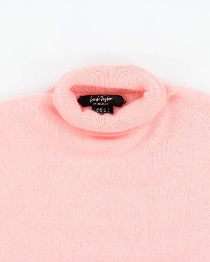 Vintage Lord &amp; Taylor Cashmere Roll Neck Jumper - M