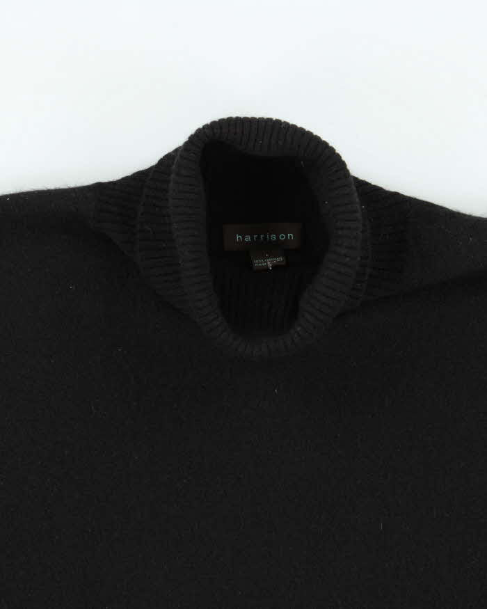Vintage Harrison Roll Neck Oversized Cashmere Jumper - L