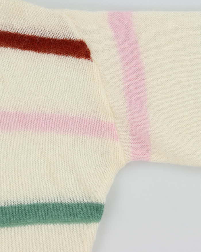 DSWT Annie Bing Mohair Merino Wool Blend Striped Lydia Knit Jumper - S