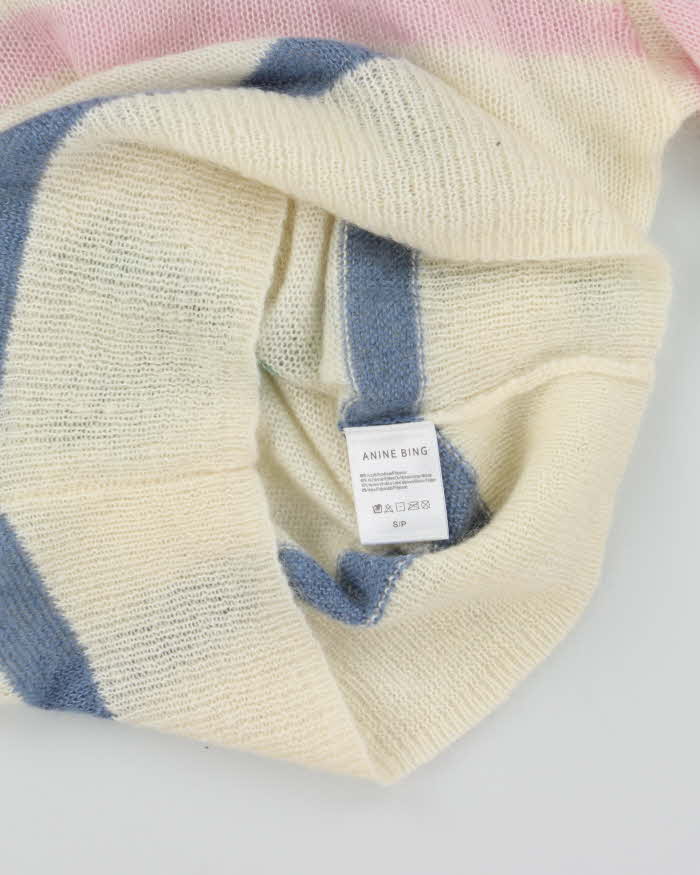 DSWT Annie Bing Mohair Merino Wool Blend Striped Lydia Knit Jumper - S