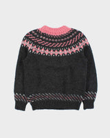 Vintage 1990s Women's Hand Knit By Georgia Cranston Chunky Wool Jumper - M