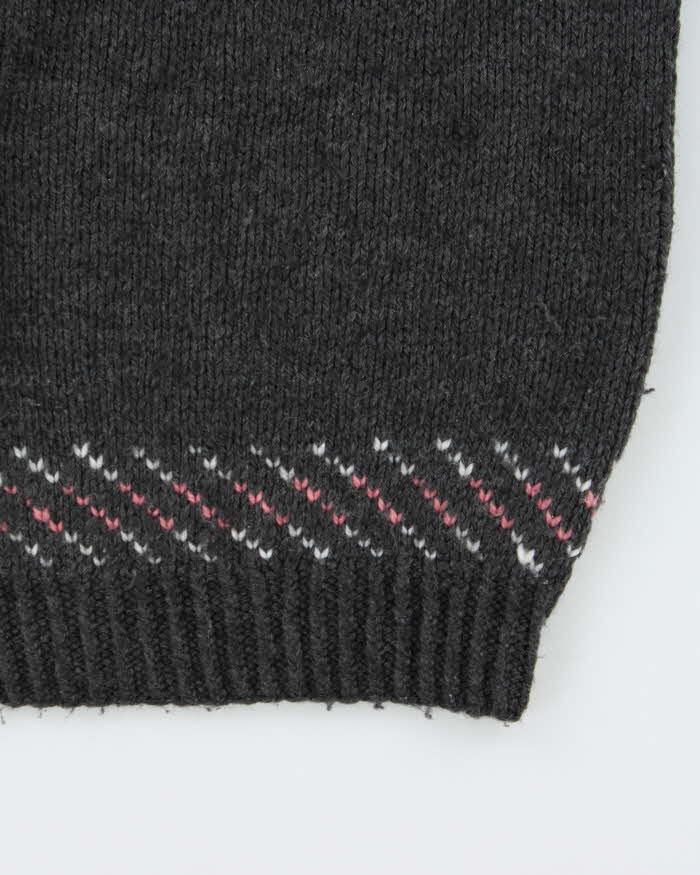 Vintage 1990s Women's Hand Knit By Georgia Cranston Chunky Wool Jumper - M