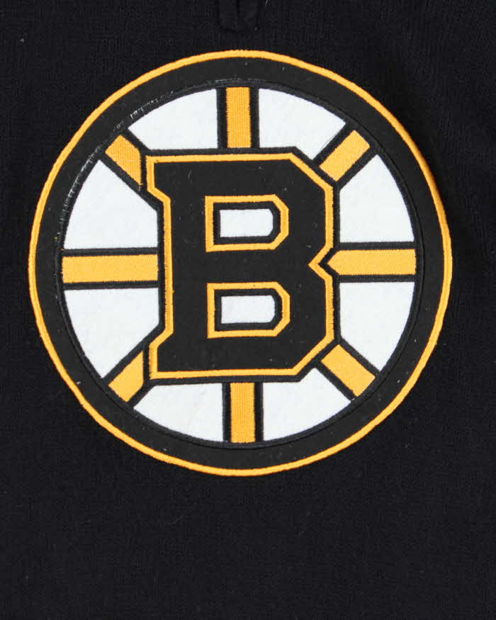 Vintage 00s Boston Bruins NHL Quarter-Zip Knit Jumper - L
