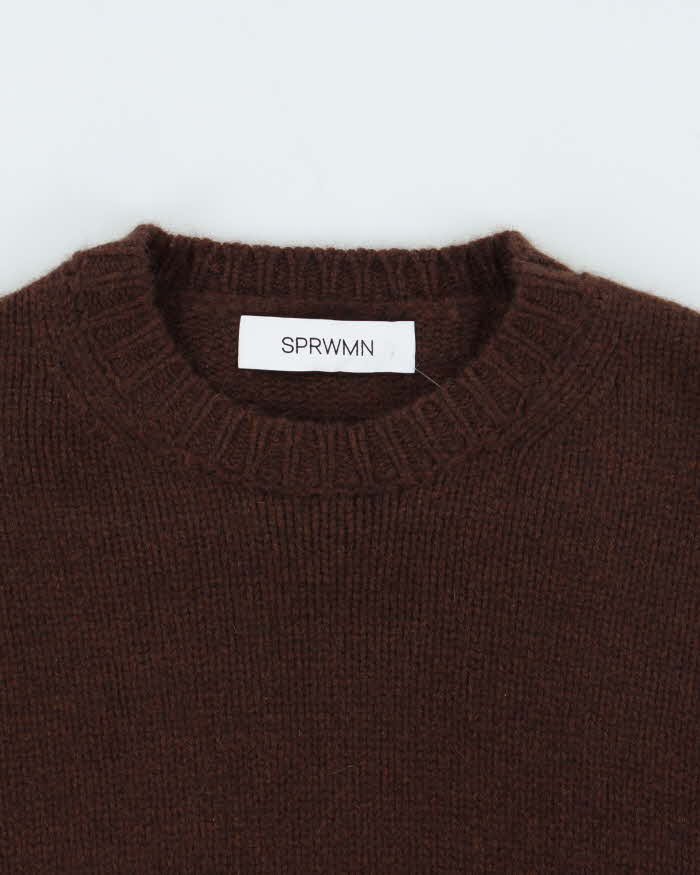 SPRWMN Cashmere Boxy Cropped Jumper - S
