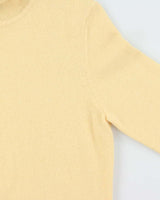 Vintage KNC Femme Butter Yellow Cashmere Roll Neck Jumper - M