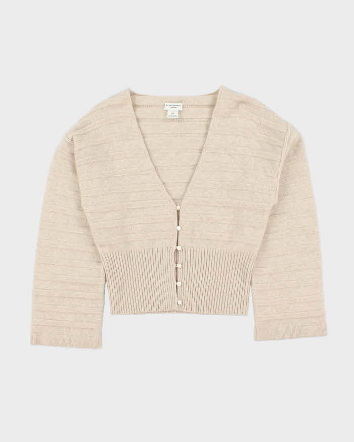 Vintage Club Monaco Cashmere Ribbed Cardigan - S