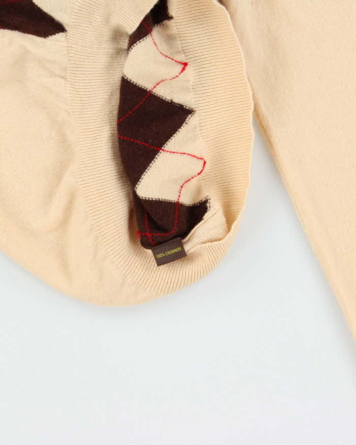 Vintage Himalaya Cashmere V-neck Jumper - S