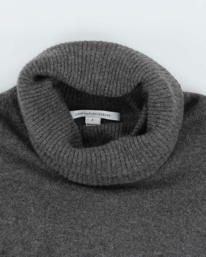 Vintage Diane Von Furstenberg Cashmere Roll Neck Jumper - S