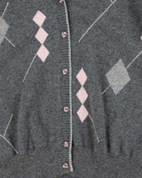 Vintage Baichun Cashmere Rhinestone Cardigan - S