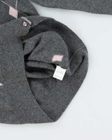 Vintage Baichun Cashmere Rhinestone Cardigan - S