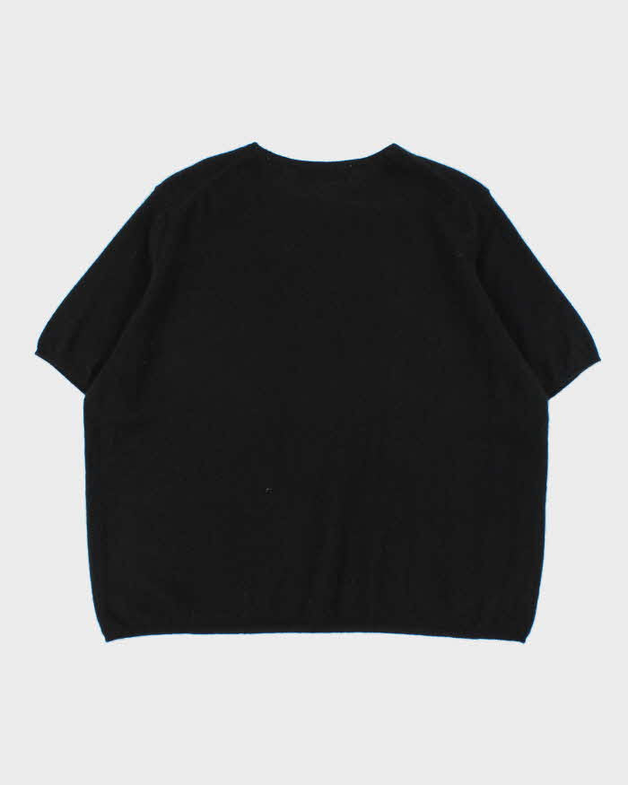 Vintage 90s Valerie Stevens Cashmere Short Sleeve Jumper - XXXL