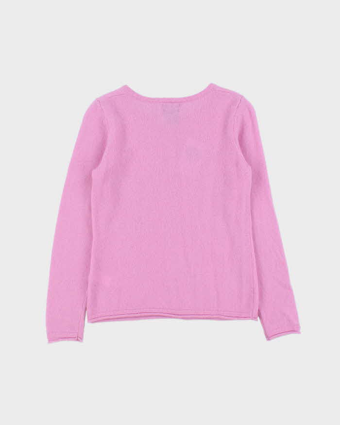 Vintage Mercer &amp; Madison Cashmere Quarter Button Jumper - M