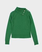 Vintage Kenar Cashmere Button Detail Jumper - S