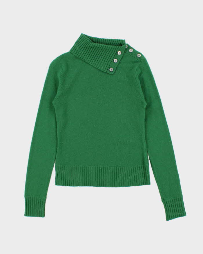 Vintage Kenar Cashmere Button Detail Jumper - S