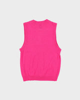 Vintage Brass Plum Wool &amp; Angora Button-up Tank Knit - S