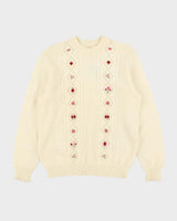 Vintage Snowy Peak Wool &amp; Mohair Jumper - M