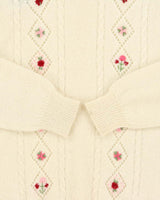 Vintage Snowy Peak Wool &amp; Mohair Jumper - M