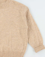 Vintage 1990s Speckled Wool Hand Knit Oversized Women's Crewneck Jumper - M