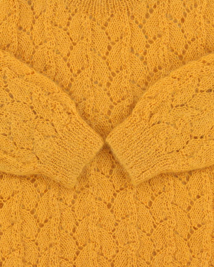 Vintage 1980s Sofil Hand Knit Mohair Wool Women's Crewneck Jumper - M