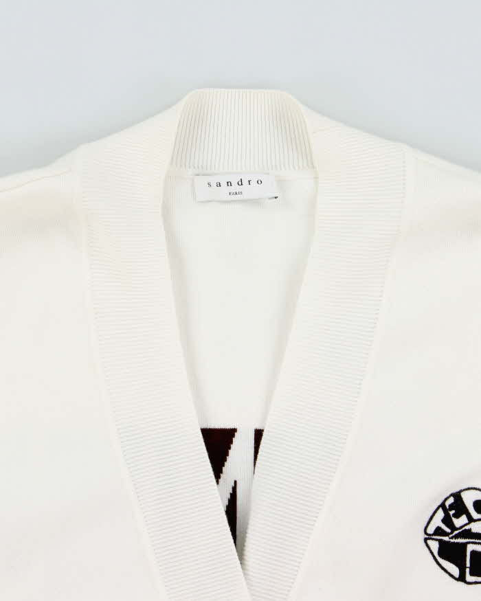 Sandro x Smiley Techno Love Oversized Knit Cardigan - S