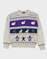 Vintage 1990s Woolrich Wool Patterned Women's Knit Jumper - L