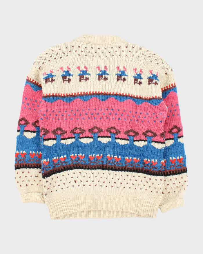 Vintage Handmade Peru Wool Jumper - L