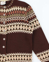 Vintage 60s Jerslid Swis Knit Cardigan - L