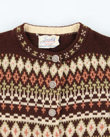 Vintage 60s Jerslid Swis Knit Cardigan - L