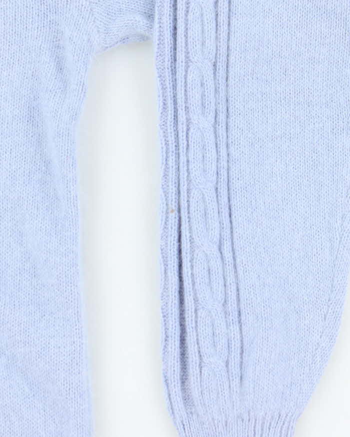 Vintage South Lodge Embroidered Angora Blend Cardigan - S/M