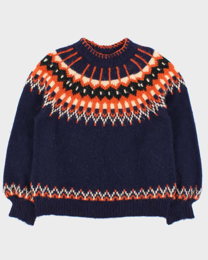 Doen Fair Isle Alpaca Knit Jumper - M