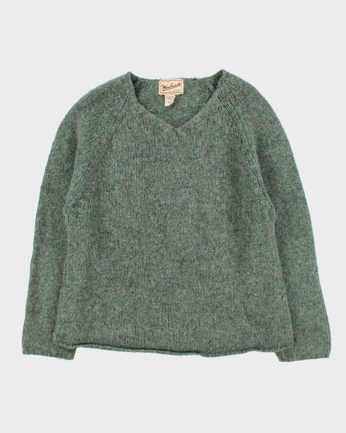 Vintage 90s Woolrich V-neck Knit Jumper - S