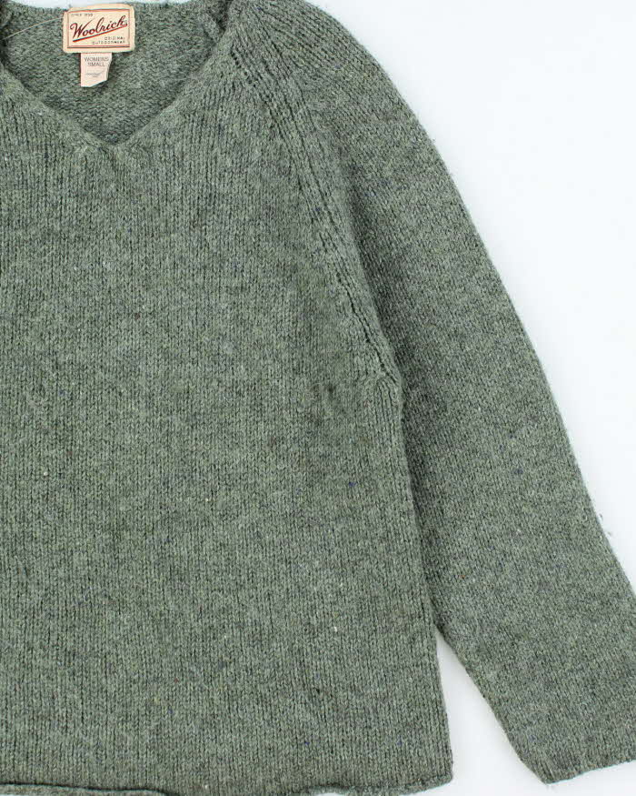 Vintage 90s Woolrich V-neck Knit Jumper - S