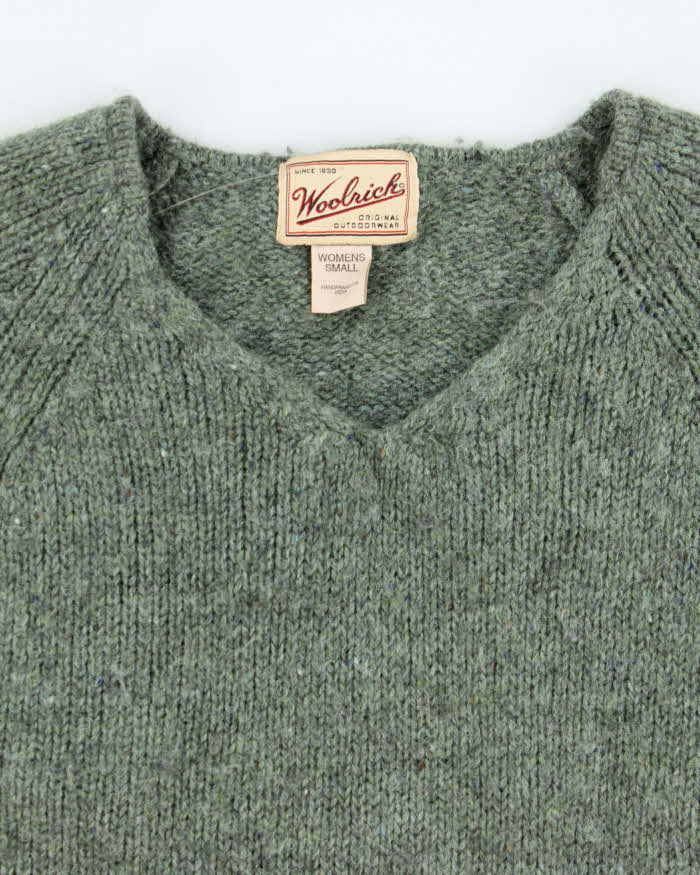 Vintage 90s Woolrich V-neck Knit Jumper - S