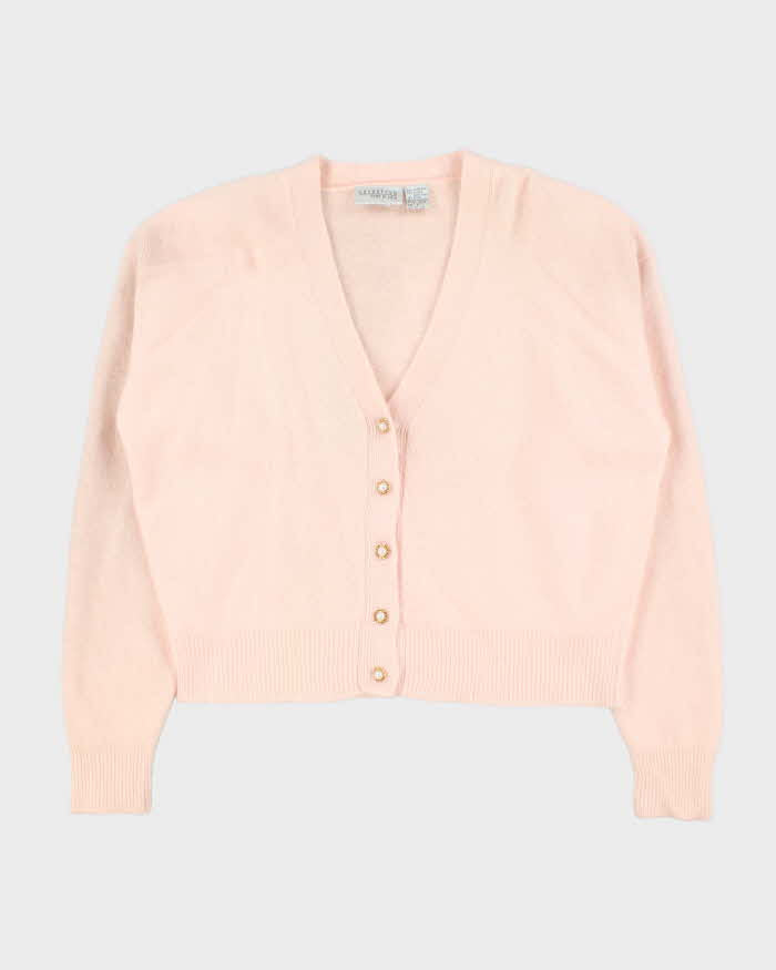 Vintage 80s Nordstrom Angora &amp; Wool Blend Cardigan - L