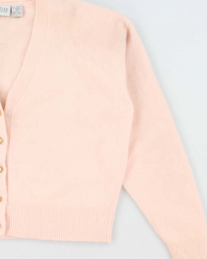 Vintage 80s Nordstrom Angora &amp; Wool Blend Cardigan - L