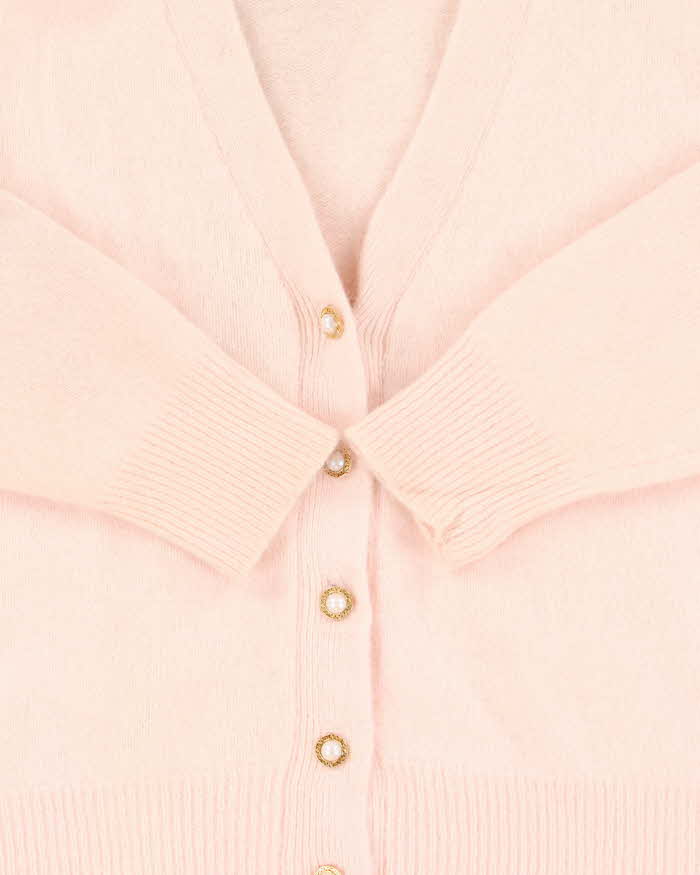 Vintage 80s Nordstrom Angora &amp; Wool Blend Cardigan - L