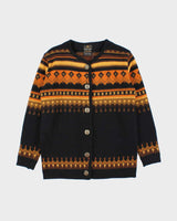 Vintage 1970s Norvyk Ren Dale Women's Nordic Wool Ski Cardigan - S