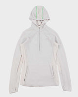Vintage Icebreaker Merino Wool Women's Half-Zip Knit Hoodie - M