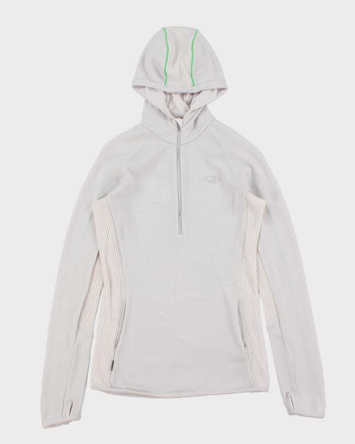 Vintage Icebreaker Merino Wool Women's Half-Zip Knit Hoodie - M
