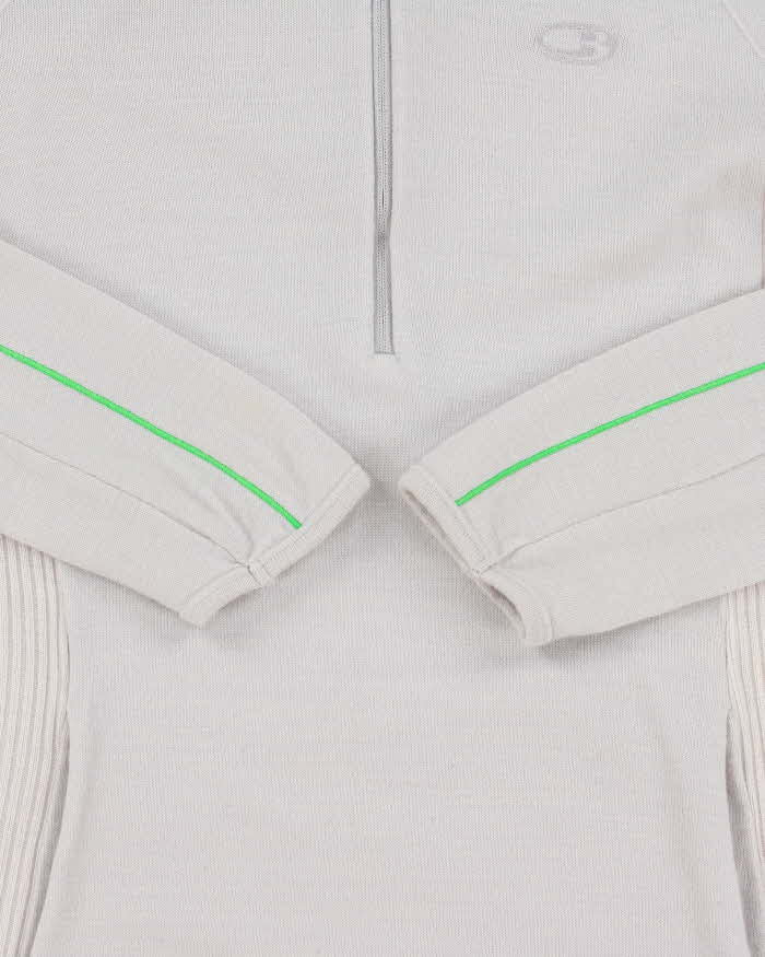Vintage Icebreaker Merino Wool Women's Half-Zip Knit Hoodie - M