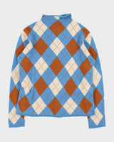 Vintage 00s J. Crew Argyle Wool Jumper - M