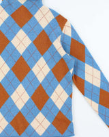 Vintage 00s J. Crew Argyle Wool Jumper - M