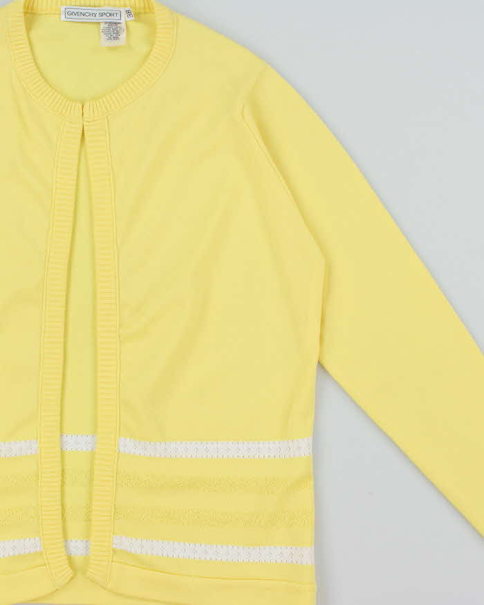 Vintage 1980s Givenchy Sport Qiana Patterned Women's Cardigan - S