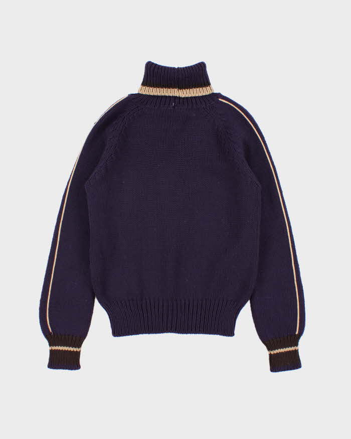 Vintage AW2001 Prada Sport Women's Chunky Wool Ribbed Roll Neck