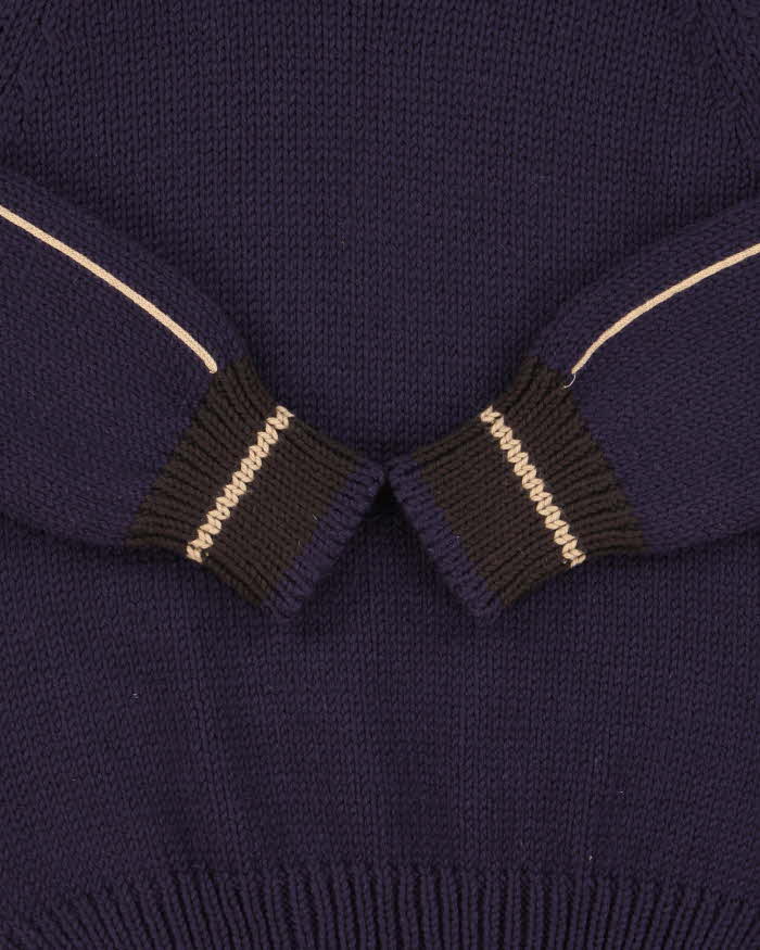 Vintage AW2001 Prada Sport Women's Chunky Wool Ribbed Roll Neck Knit Jumper - M