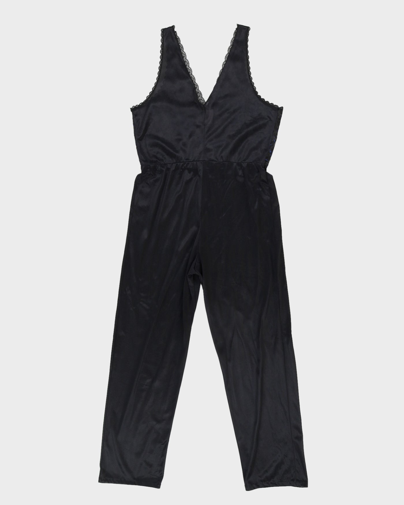 Vintage 1980s Black Lingerie Jumpsuit - M