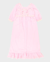 Vintage 70s Chardin Pink Floral Nightgown - L